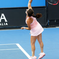 9-1-19. Austarlian Open 2019. Qualifying round 1. Jamie Loeb def Andy Meyers 6-2, 6-4. Photo: Peter Haskin