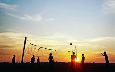Rachel Flitman entered this photo of a volleyball game in Rurrenabaque (the Amazonian jungle in Bolivia) at dusk.