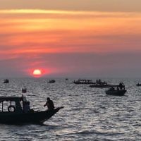 Atida Lipshatz entered this sunset photo taken near Siem Reap, Cambodia.