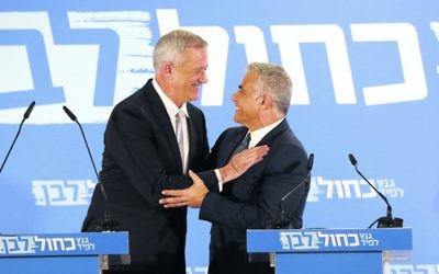 Benny Gantz (left) and Yair Lapid. Photo: EPA/Abir Sultan