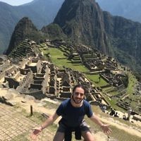 Ryan Brick at Machu Picchu in Peru.