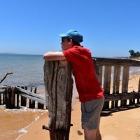Ashley Morris at Silverleaves Beach.