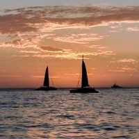 Michele Sharp entered this sunset photo taken in Honolulu, Hawaii.
