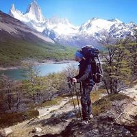 Rachel Flitman entered this photo of Iddo Snir hiking in El Charlten, Argentina.