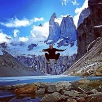 Rachel Flitman entered this photo of Iddo Snir at Torres del Paine, Patagonia, Chile.