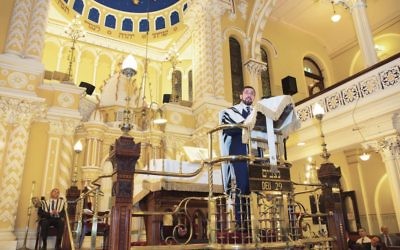 Rabbi Benjamin Elton, pictured at his inauguration in 2015, hosted a Shabbat dinner for the LGBT+ community at The Great Synagogue. Photo: Giselle Haber Photography