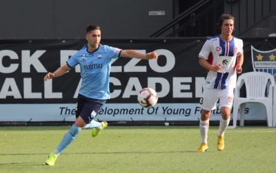 Jordi Swibel in action for Sydney FC in the Y-League earlier this year.
