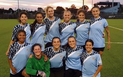 Maccabi FC Caulfield – Women’s starting XI for their round two Nike FC
Cup game.