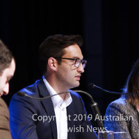 7-4-19. Macnamara electorate debate at Glen Eira Town Hall Josh Burns (ALP), . Photo: Peter Haskin