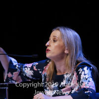 7-4-19. Macnamara electorate debate at Glen Eira Town Hall. Kate Ashmor (Lib). Photo: Peter Haskin