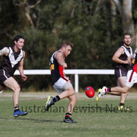13-4-19. Premier C, round 2. AJAX 14.9-93 def Old Ivanhoe Grammarians 8.13-61 at Chelsworth Park. Photo: Petert Haskin