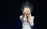 Kate Miller-Heidke performing at the Eurovision semi-final in Tel Aviv. Photo: SBS