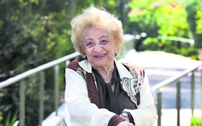 Lena Goldstein, pictured ahead of her 100th birthday earlier this year, passed away peacefully in her sleep on
Tuesday night. Photo: Noel Kessel