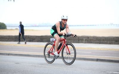 Riding a wave of courage ... Lisa Zilberpriver.
