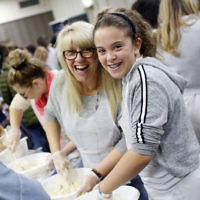 2-5-19. Gen 2 Gen "Braiding us Together" Challah Bake at Caulfield Shule. Photo: Peter Haskin
