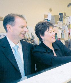 David Southwick and Helen Shardey ... Southwick is tipped to follow in her footsteps. Photo: AJN file