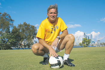  Miron Bleiberg  ... the Gold Coast United coach is putting his team through its paces.