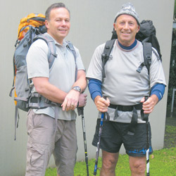 Trekking Kokoda ... Robert Kohn (right) and Ian Miller will hike the infamous track to raise funds for the Jewish Centre on Ageing.