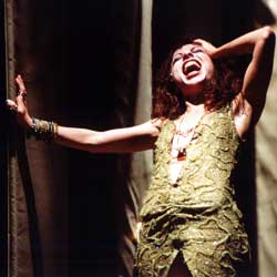 Melita Jurisic plays Poppea in Jewish director Barrie Kosky's Poppea. 
