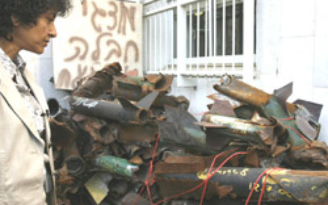 Qassam rockets in Sderot. Photo: AJN file