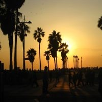 Sunset on Venice Beach, Los Angeles in November 2009. Photo entered by Carly Rosenthal of South Caulfield, Victoria. Sunset on Venice Beach, Los Angeles in November 2009. Photo entered by Carly Rosenthal of South Caulfield, Victoria.