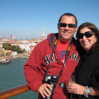 Jeff and Estelle Dimand in Venice, Italy, in October 2009. Photo entered by Estelle Dimand of Carnegie, Victoria.
