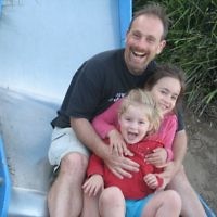 Lionel, Rebecca and Sammy Katz on the slide on the Geelong foreshore in January 2010. Photo entered by Karen Katz of Caulfield East, Victoria.