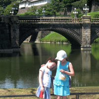 Emily and Jessica Irons at the Imperial Palace, Tokyo, Japan in September 2009. Photo entered by Rachel Irons of Brighton, Victoria