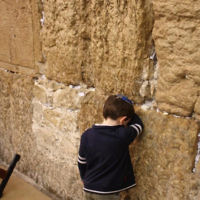 Noah Frost at the Kotel in Jerusalem in November 2009. Photo entered by Rachel Frost of Bentleigh East, Victoria.