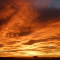 Sunset in Alice Springs in April 2009. Photo entered by Keren Benjamin of North Caulfield, Victoria.