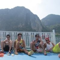 Students from Melbourne on holiday in Thailand in December 2009 and January 2010.