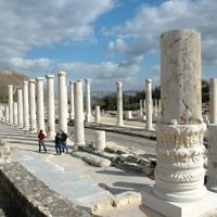 BEIT SHEAN, ISRAEL. Photographer Edgar Asher comments: There are three components that reflect the enormous size of the Roman columns. First, the three people in the middle distance. Second, the angle of view which shows the shape and decoration of the columns. And finally, the sky adds a dramatic view. BEIT SHEAN, ISRAEL. Photographer Edgar Asher comments: There are three components that reflect the enormous size of the Roman columns. First, the three people in the middle distance. Second, the angle of view which shows the shape and decoration of the columns. And finally, the sky adds a dramatic view.