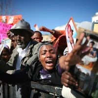 Ethiopian Jews demonstrate outside the Israeli Prime Minister’s Office in Jerusalem on January 10. Photo: Isranet Ethiopian Jews demonstrate outside the Israeli Prime Minister’s Office in Jerusalem on January 10. Photo: Isranet