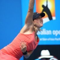 Israeli tennis player Shahar Peer during her first-round victory at the Australian Open on January 20. Photo: Peter Haskin Israeli tennis player Shahar Peer during her first-round victory at the Australian Open on January 20. Photo: Peter Haskin