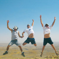Ryan Winston and friends at Machtesh Ramon in the Negev, Israel, in June 2009. Photo entered by Nicki Winston of Caulfield, Victoria. Ryan Winston and friends at Machtesh Ramon in the Negev, Israel, in June 2009. Photo entered by Nicki Winston of Caulfield, Victoria.