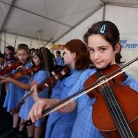 Jewish Care Family Fun Day at Bialik College. Sholem Alecheim school band. Photo: Peter Haskin Jewish Care Family Fun Day at Bialik College. Sholem Alecheim school band. Photo: Peter Haskin