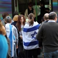 30-8-10. Gilad Shalit. On the occasion of the 5th birthday he has spent in captivity,  Jewish students from Melbourne organised a rally outside the GPO in Melbourtne city.