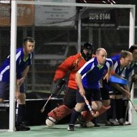 13-9-10. Maccabi Veterans hockey grand final. Maccabi 2 def Brunswick 0. Maccabi defending a short corner. 13-9-10. Maccabi Veterans hockey grand final. Maccabi 2 def Brunswick 0. Maccabi defending a short corner.