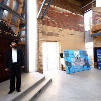 Friends of Refugees of Eastern Europe. F.R.E.E. Half completed synagogue due to funding issues. Rabbi Boruch Shapiro. Photo: Peter Haskin Friends of Refugees of Eastern Europe. F.R.E.E. Half completed synagogue due to funding issues. Rabbi Boruch Shapiro. Photo: Peter Haskin