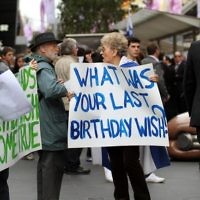 30-8-10. Gilad Shalit. On the occasion of the 5th birthday he has spent in captivity, Jewish students from Melbourne organised a rally outside the GPO in Melbourtne city. 30-8-10. Gilad Shalit. On the occasion of the 5th birthday he has spent in captivity, Jewish students from Melbourne organised a rally outside the GPO in Melbourtne city.