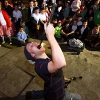 Lag B'omer celebrations at Katanga. Fire juggler Ben Weinstein. Photo: Peter Haskin Lag B'omer celebrations at Katanga. Fire juggler Ben Weinstein. Photo: Peter Haskin