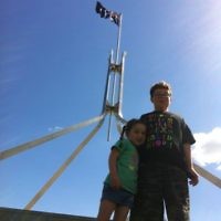Janet Feldman of East Bentleigh, Victoria entered this photo of her children Ari, 8, and Kayla, 4, at Parliament House in Canberra.