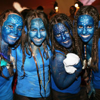 Purim 2010. Masada College Sydney students dressed up as characters from the movie Avatar.