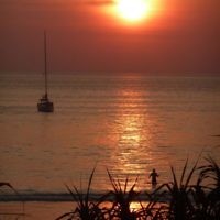 Russell Glasser of Caulfield, Victoria, entered this photo of sunset over Kata Beach in Phuket in January 2011.
