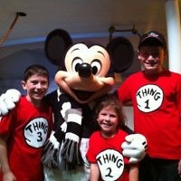 Andrew Klein entered this photo of his children Asher, Lucy and Noah with Mickey Mouse in January 2011.
