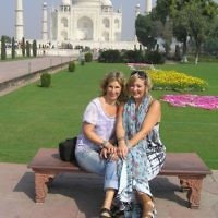 Dani Milner entered this photo of Lisa Greenstein and Jodi Sharp at the Taj Mahal in India in February 2010.