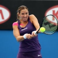 Australian Open 2011. Shahar Peer, first round action. Photo: Peter Haskin