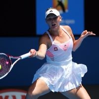 Australian Open 2011. Caroline Wozniacki. Photo: Peter Haskin