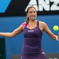 Australian Open 2011. Shahar Peer, first round action. Photo: Peter Haskin