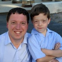 First day of school 2011. Gandel Besen House. Dvir (left) and Ethan Abmramovich. Photo: Peter Haskin